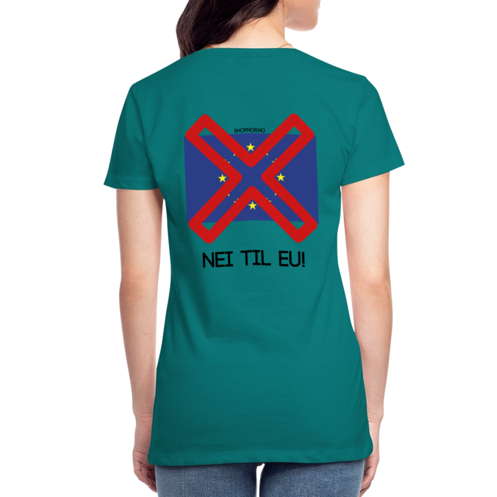Premium T-Skjorte | Kvinner - teal