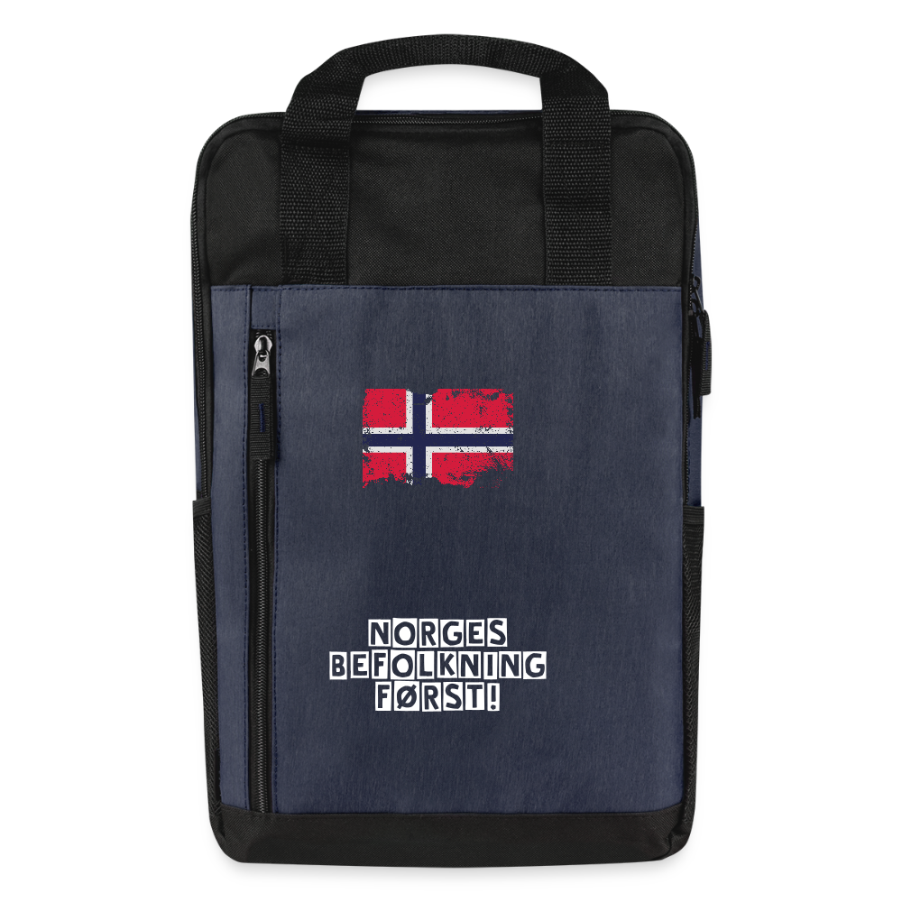 Laptop Ryggsekk - heather navy/black