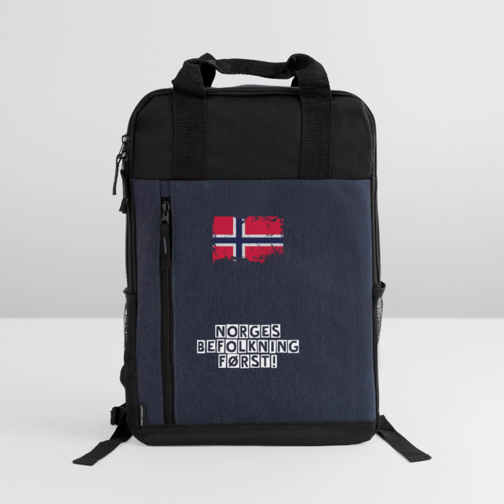 Laptop Ryggsekk - heather navy/black