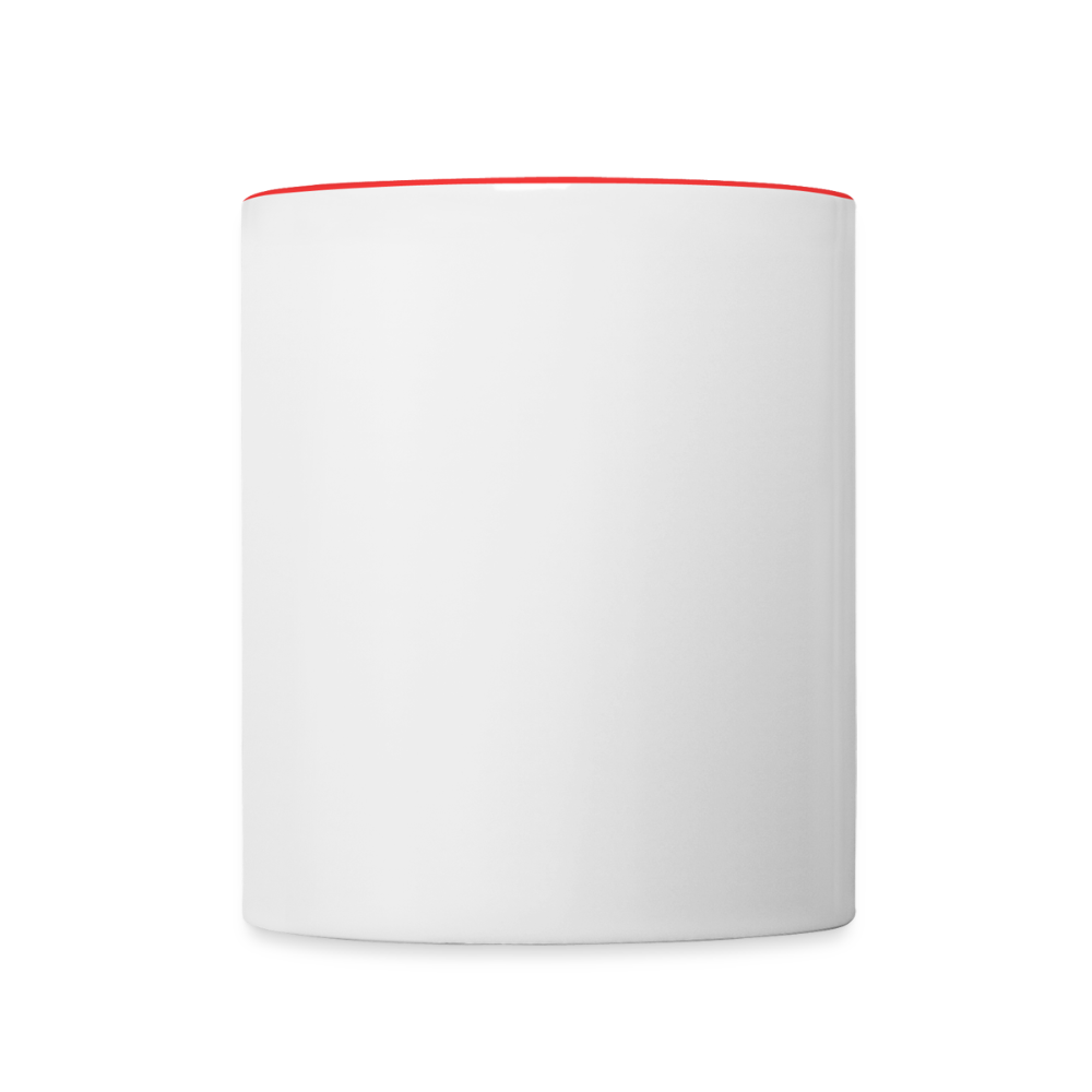 Contrast Kaffekopp - white/red