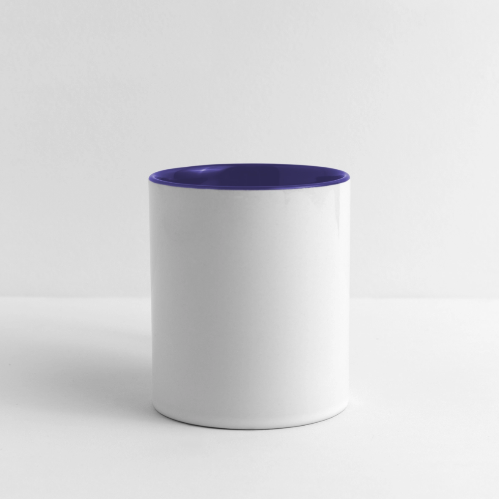 Contrast Kaffekopp - white/cobalt blue