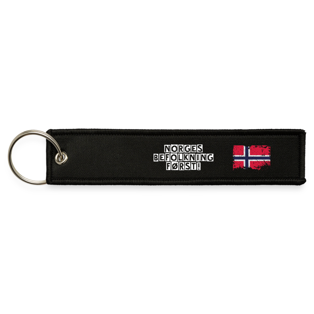 Jet Tag Nøkkelring - black