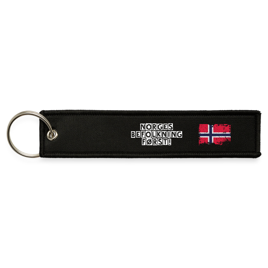 Jet Tag Nøkkelring - black