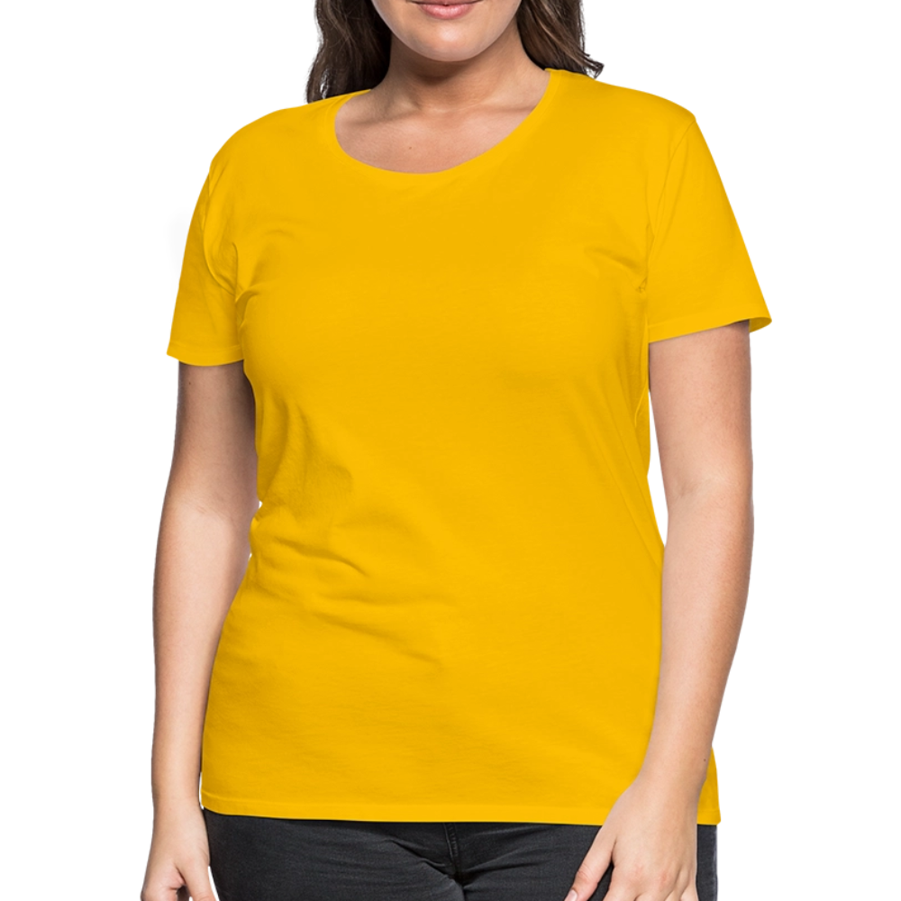 Premium T-Skjorte | Kvinner - sun yellow