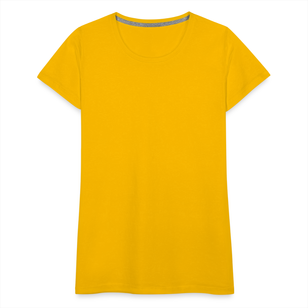 Premium T-Skjorte | Kvinner - sun yellow