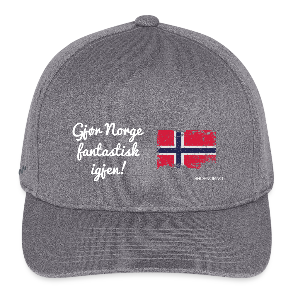 Flexfit  Melange Baseball Cap - light heather gray