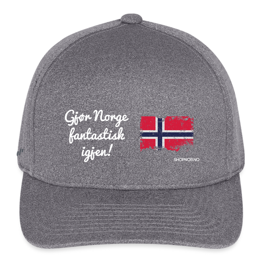 Flexfit  Melange Baseball Cap - light heather gray