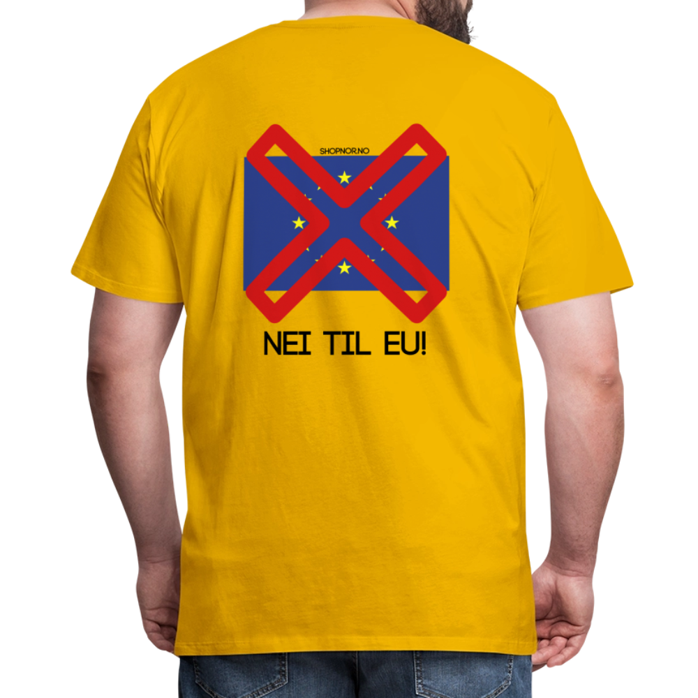 Premium T-Skjorte | Menn - sun yellow