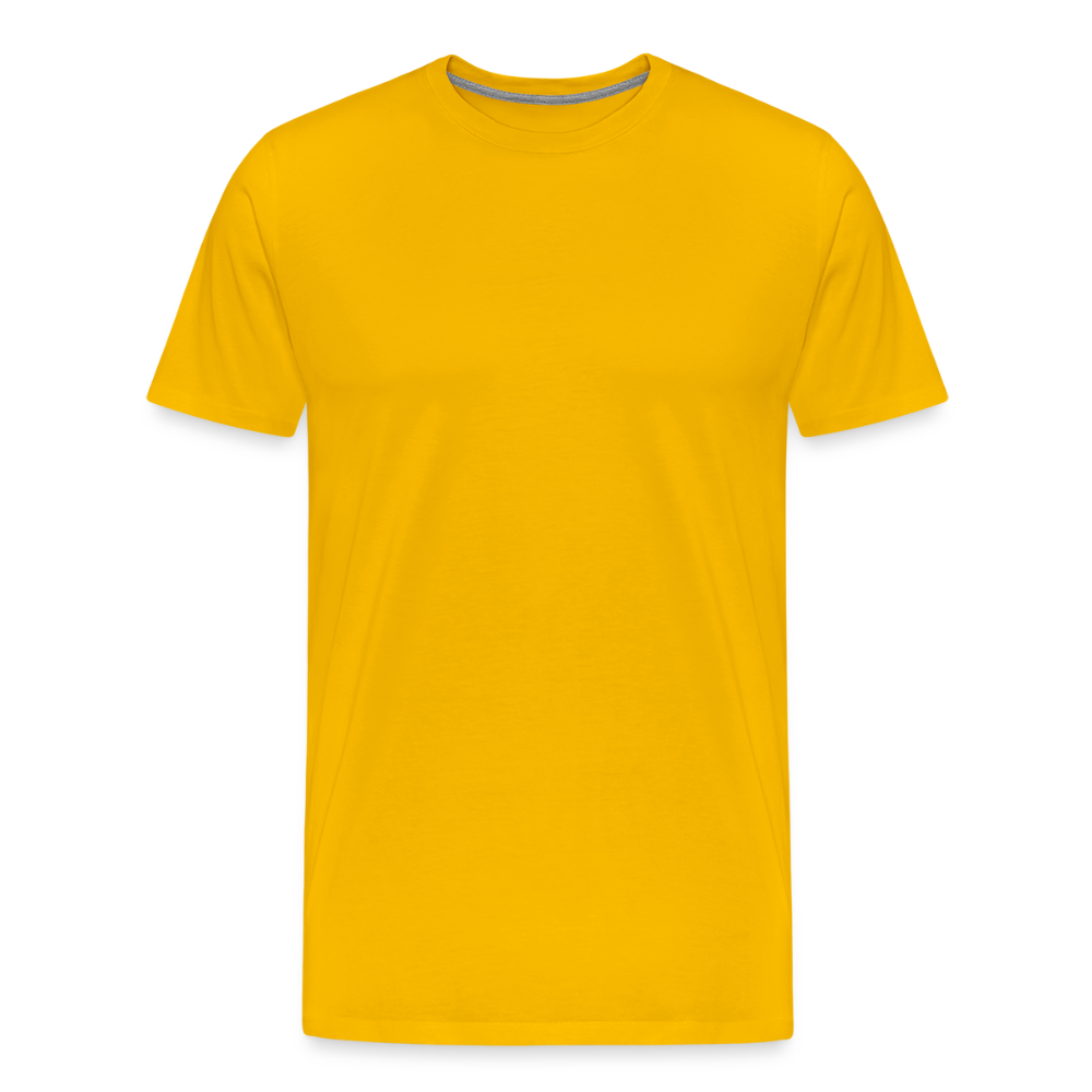 Premium T-Skjorte | Menn - sun yellow