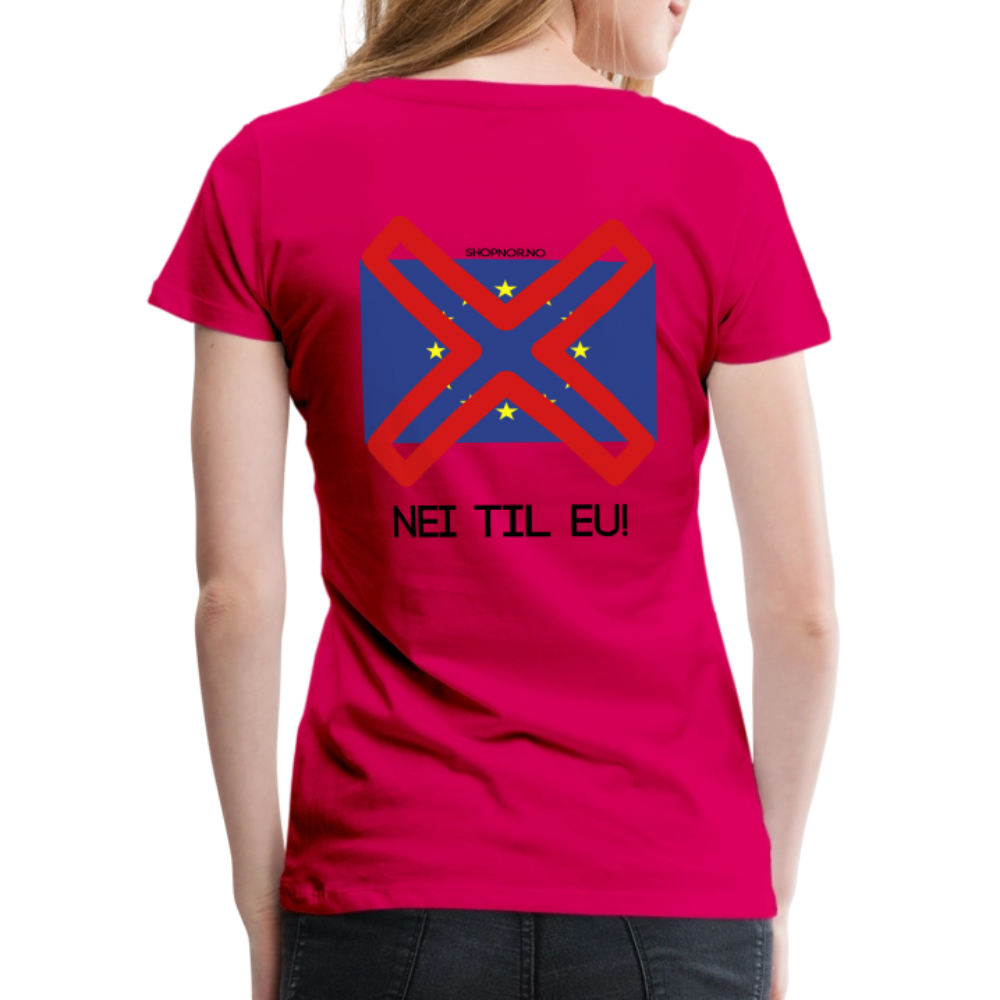 Premium T-Skjorte | Kvinner - dark pink