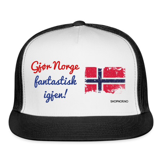 Trucker Cap - white/black