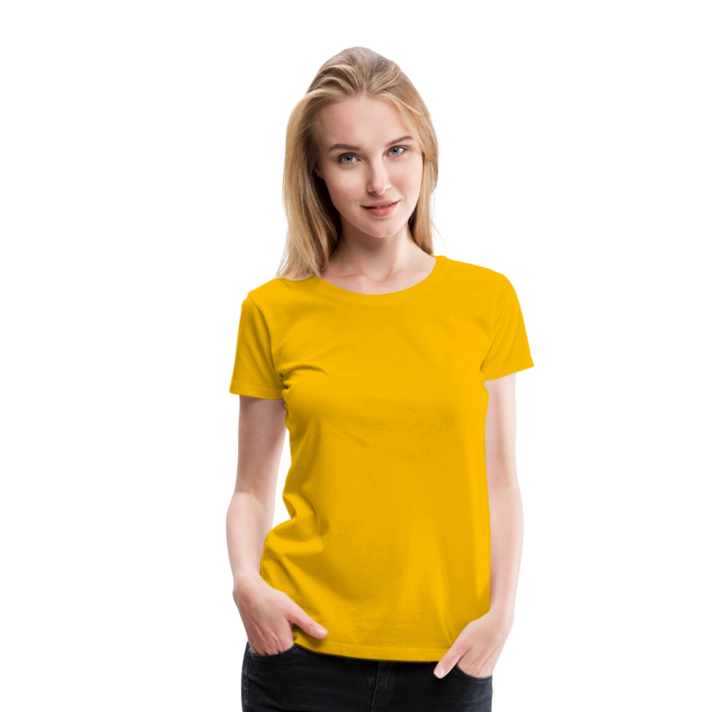 Premium T-Skjorte | Kvinner - sun yellow