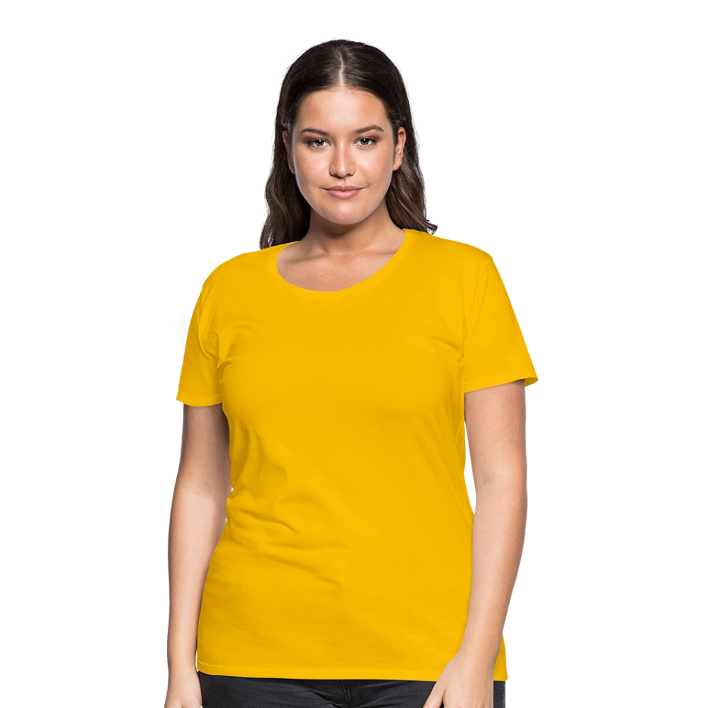 Premium T-Skjorte | Kvinner - sun yellow