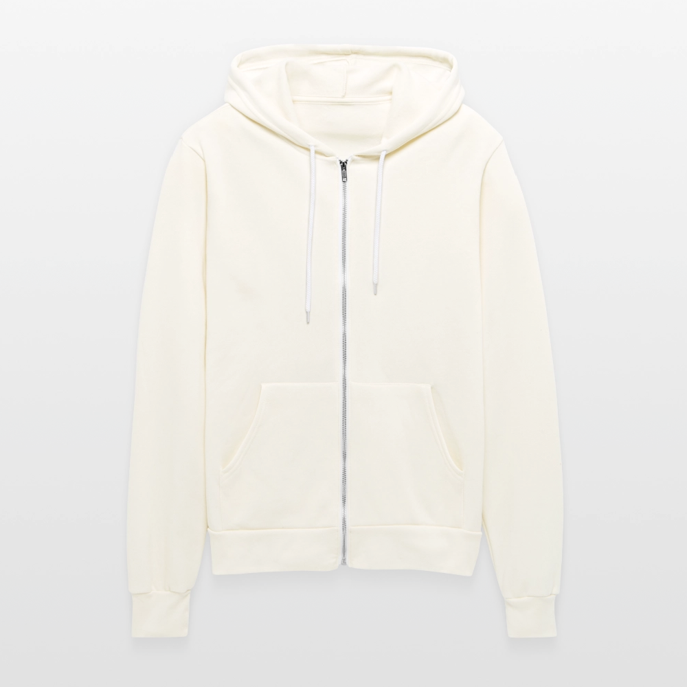 Bella + Canvas Unisex Full Hoodie - vintage white