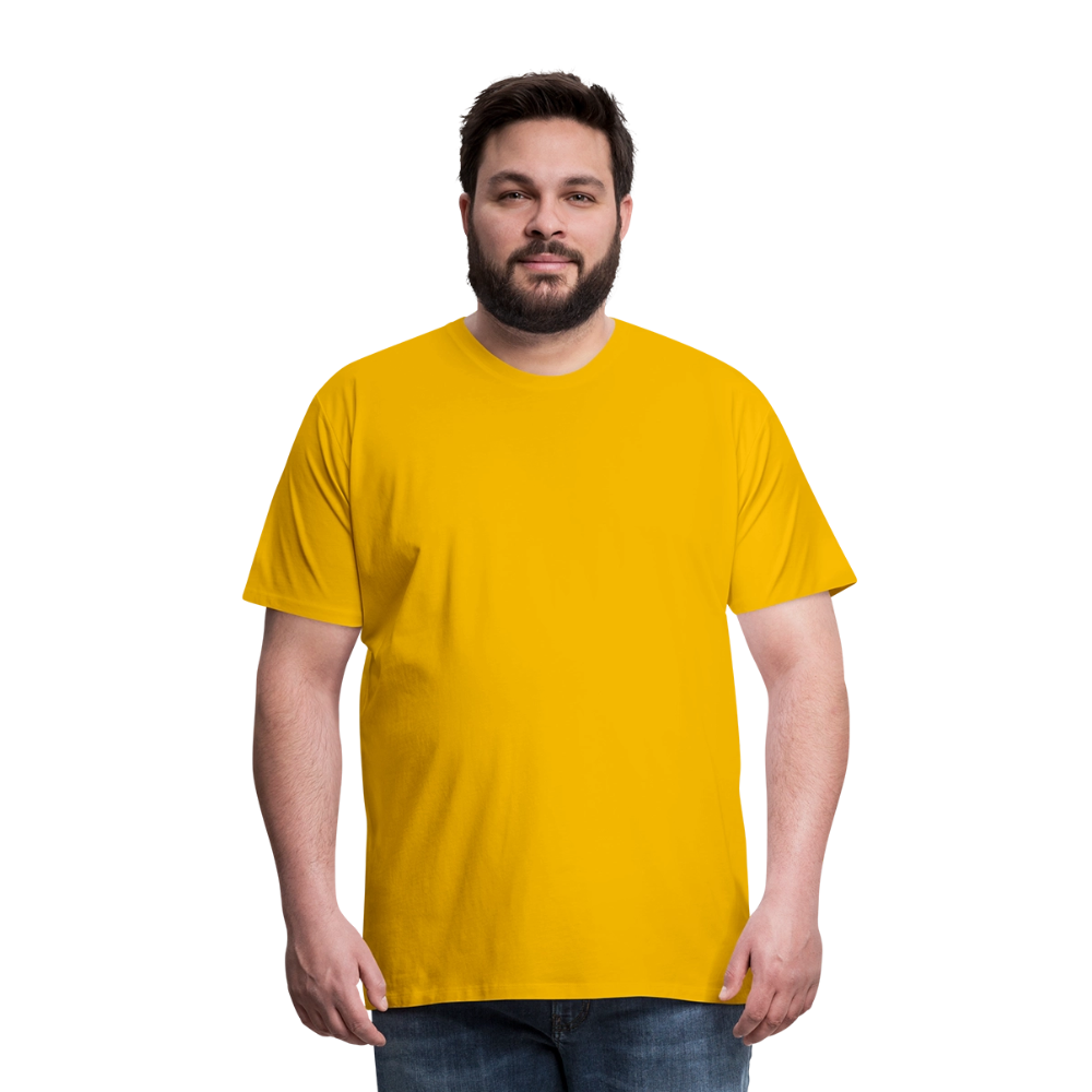 Premium T-Skjorte | Menn - sun yellow