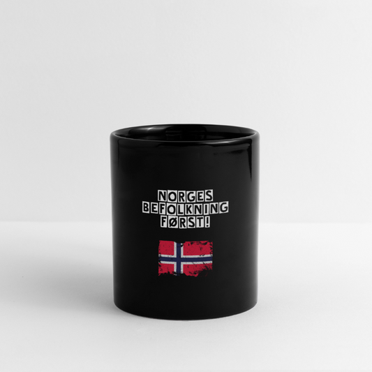 Helfarget Kaffekopp - black