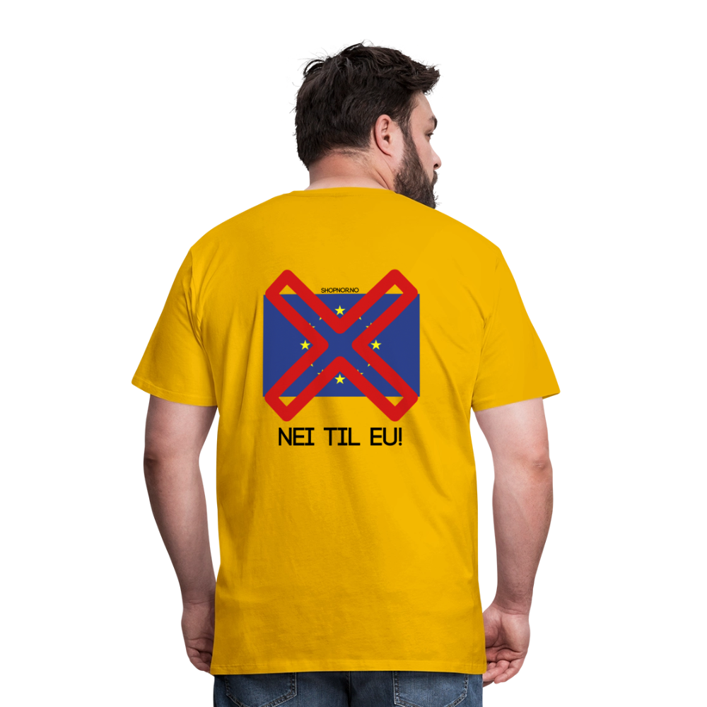 Premium T-Skjorte | Menn - sun yellow