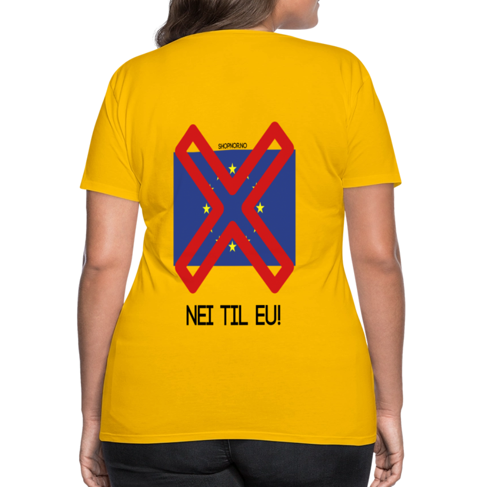 Premium T-Skjorte | Kvinner - sun yellow