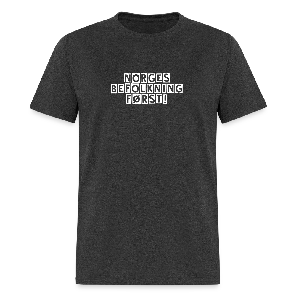 Unisex Klassisk T-skjorte - heather black
