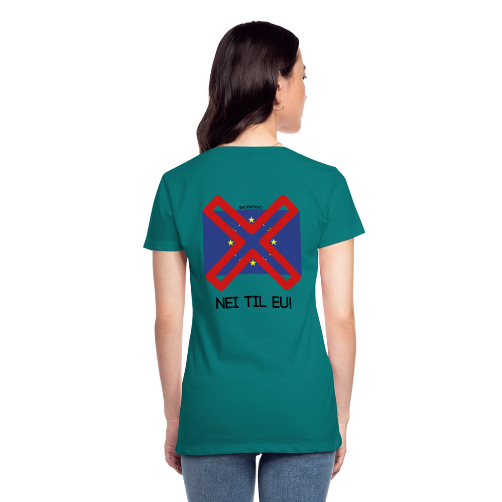 Premium T-Skjorte | Kvinner - teal