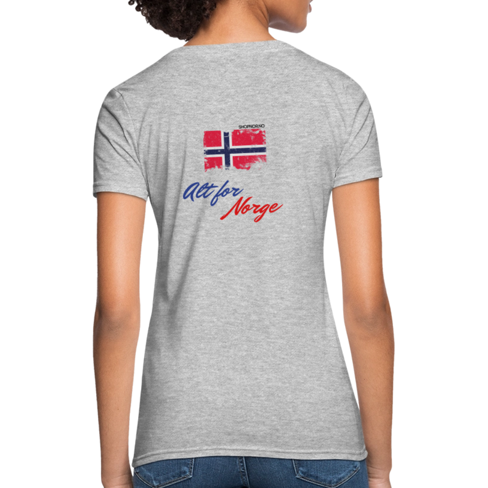 T-skjorte | Kvinner - heather gray