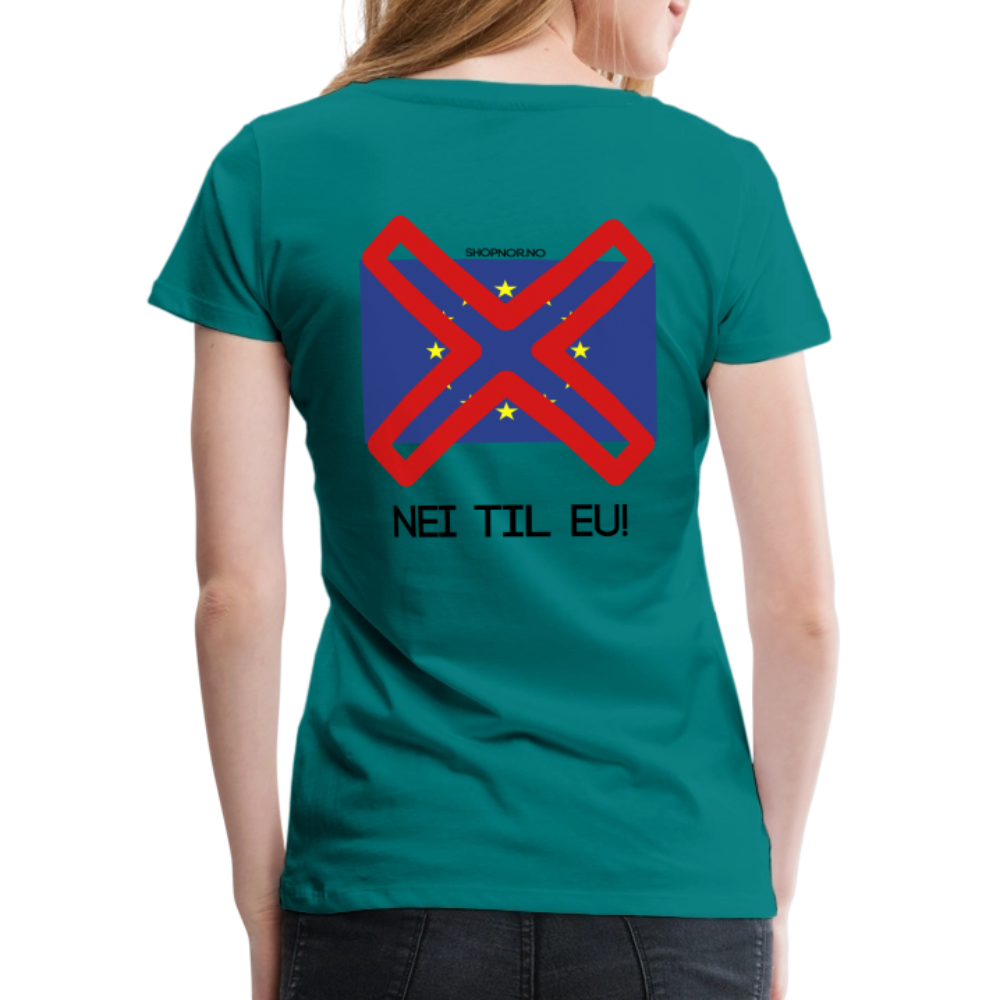 Premium T-Skjorte | Kvinner - teal
