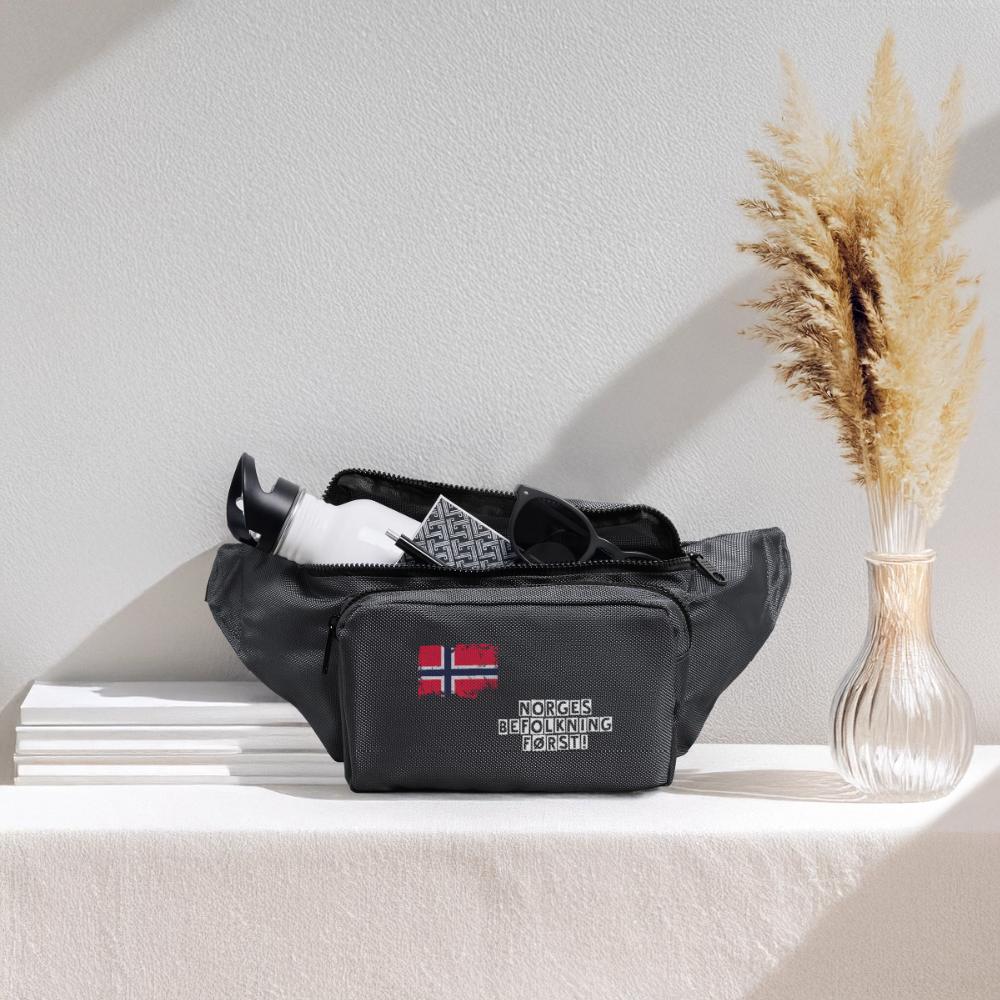 Stor crossbody veske - charcoal gray