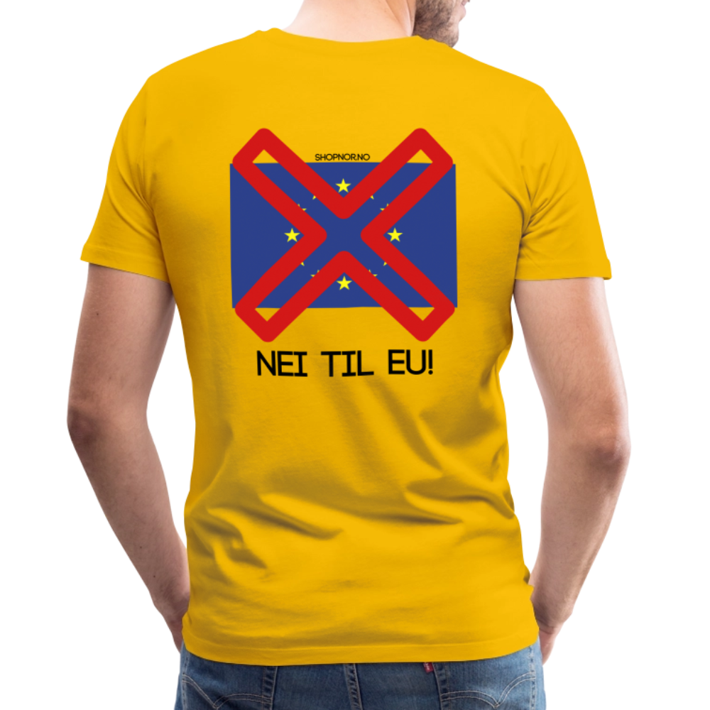 Premium T-Skjorte | Menn - sun yellow