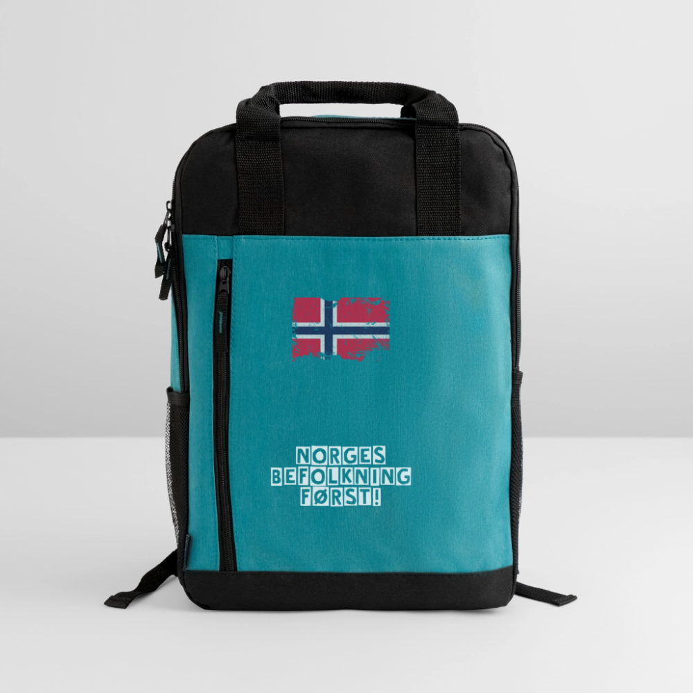 Laptop Ryggsekk - heather teal/black